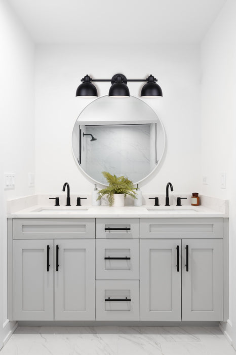 Canarm IVL622A03BK Three Light Vanity, Matte Black