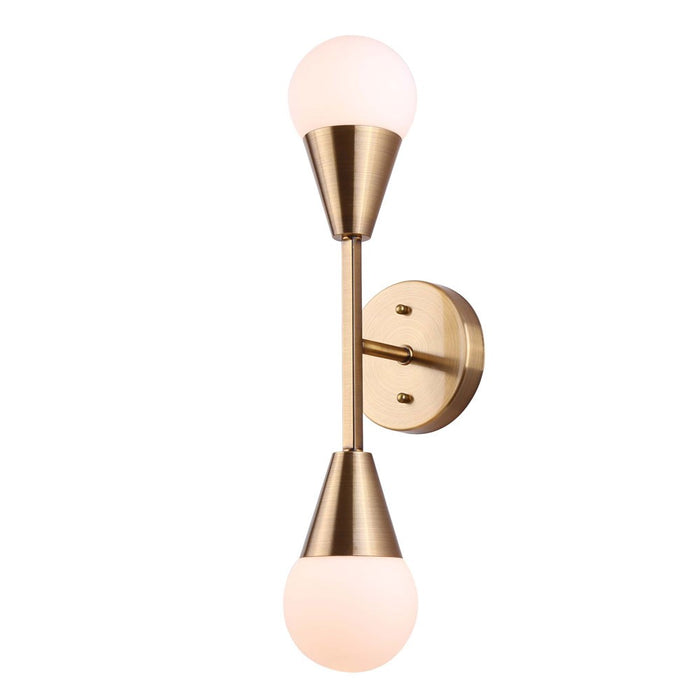 Canarm IWF1125A02GD9 Two Light Wall Sconce, Gold