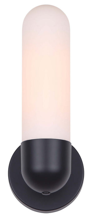 Canarm IWF1126A01BK One Light Wall Sconce, Matte Black