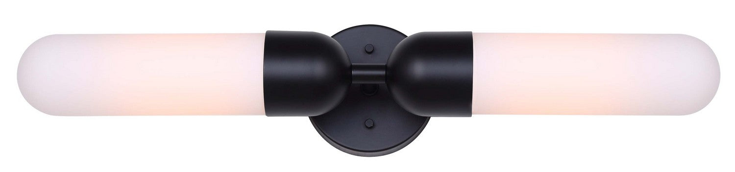 Canarm IWF1126A02BK Two Light Wall Sconce, Matte Black