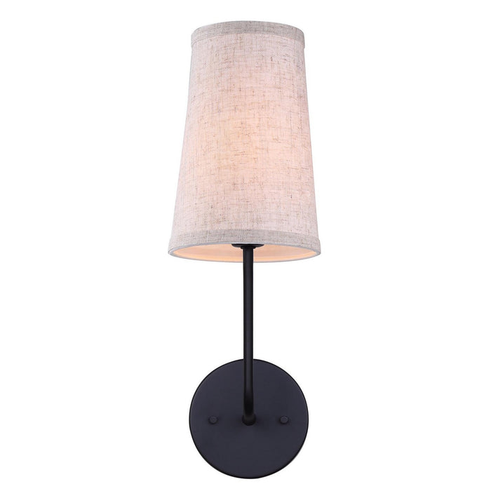 Canarm IWF2039B01BK One Light Wall Sconce, Black