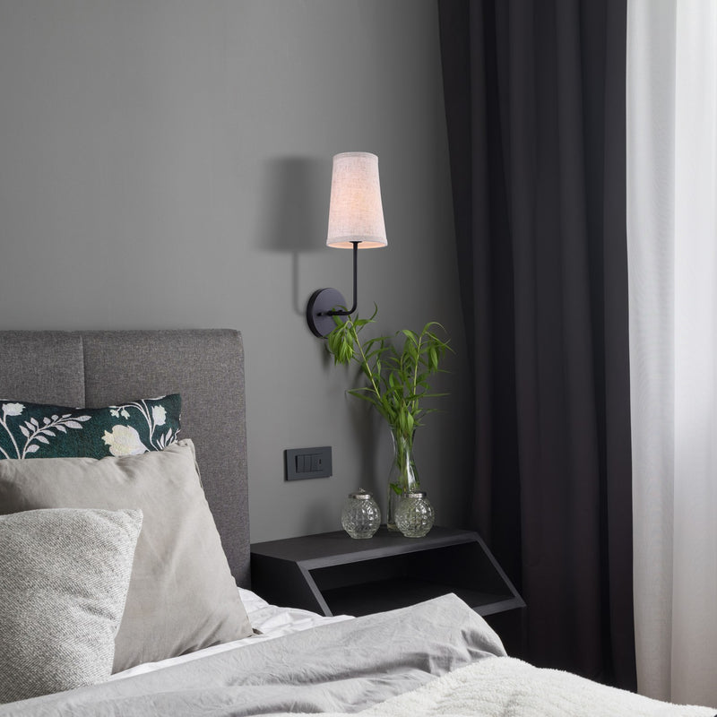 Canarm IWF2039B01BK One Light Wall Sconce, Black