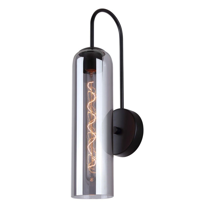 Canarm IWF740B01BK One Light Wall Sconce, Matte Black