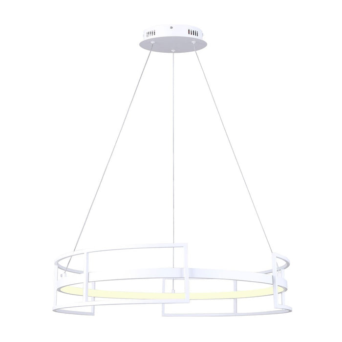 Canarm LCH231A24WH LED Chandelier, Matte White