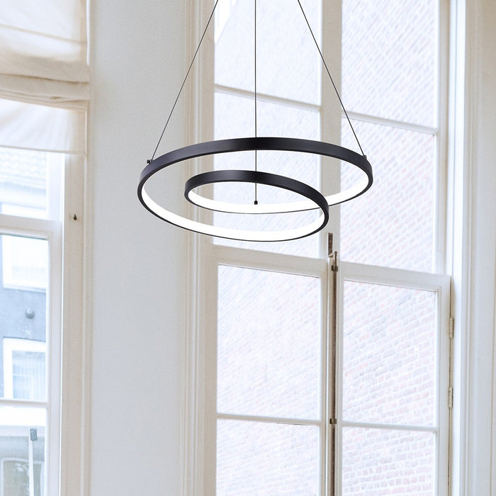 Canarm LCH259A20BK LED Chandelier, Matte Black