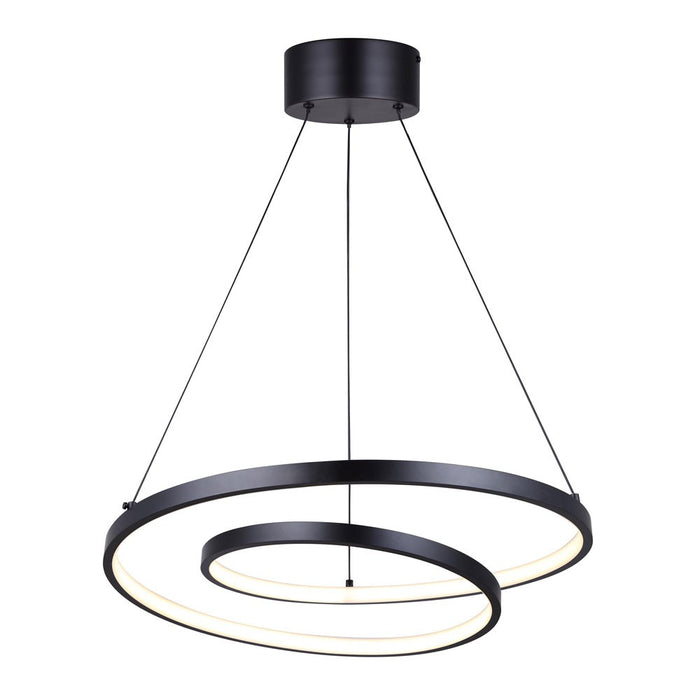 Canarm LCH259A20BK LED Chandelier, Matte Black