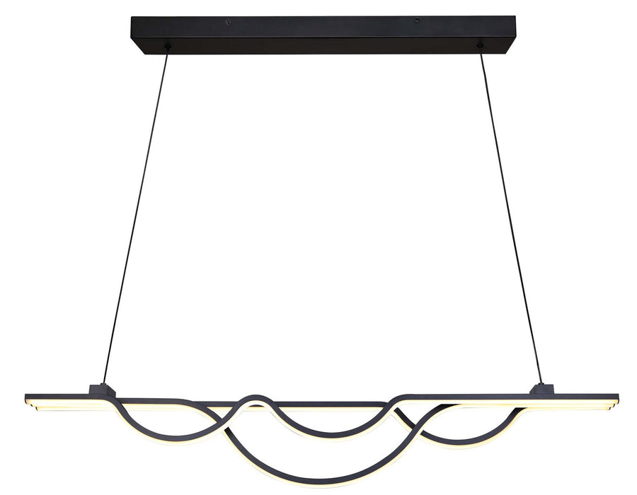 Canarm LCH261A36BK LED Chandelier, Matte Black