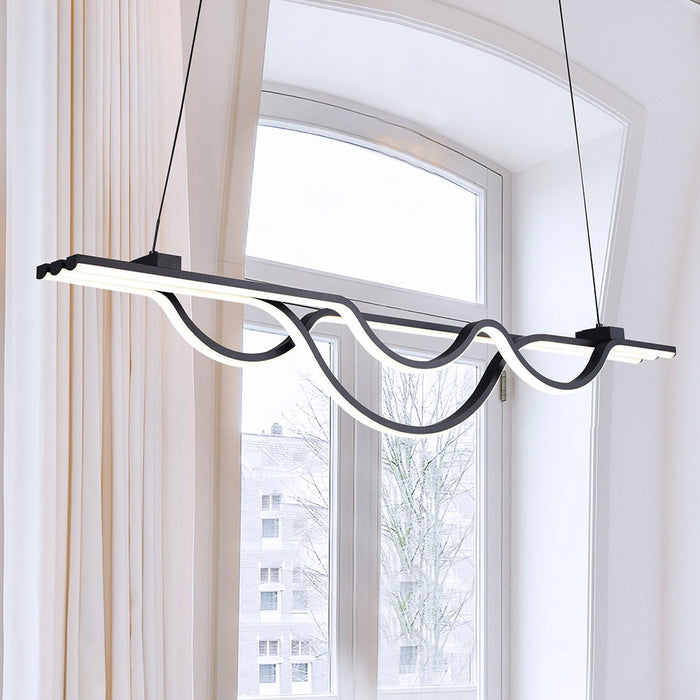Canarm LCH261A36BK LED Chandelier, Matte Black
