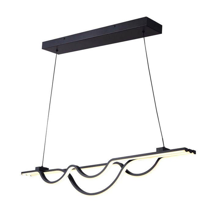 Canarm LCH261A36BK LED Chandelier, Matte Black