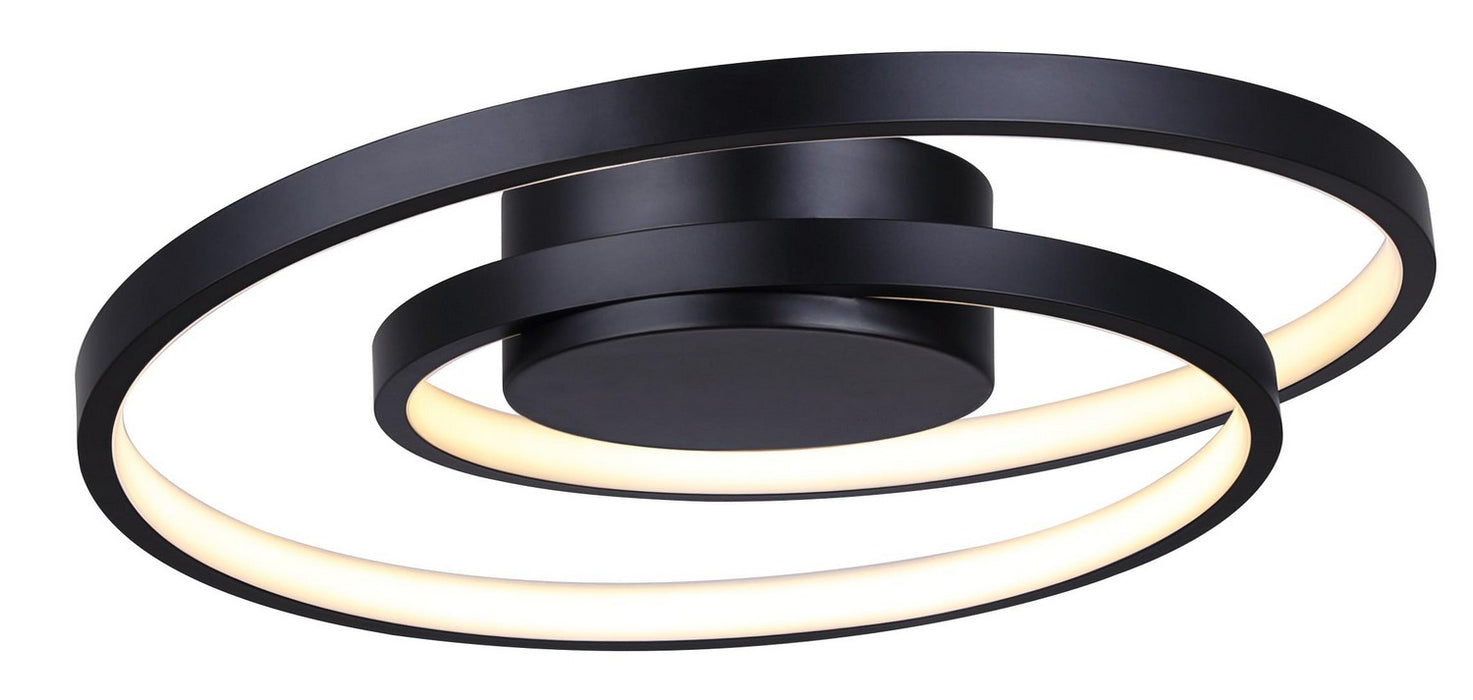 Canarm LFM259A16BK LED Flush Mount, Matte Black