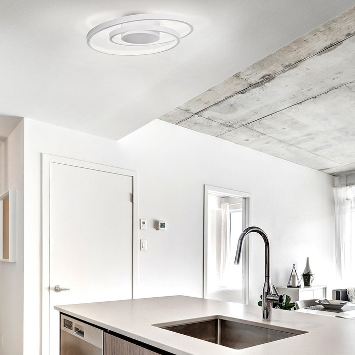 Canarm LFM259A16WH LED Flush Mount, Matte White