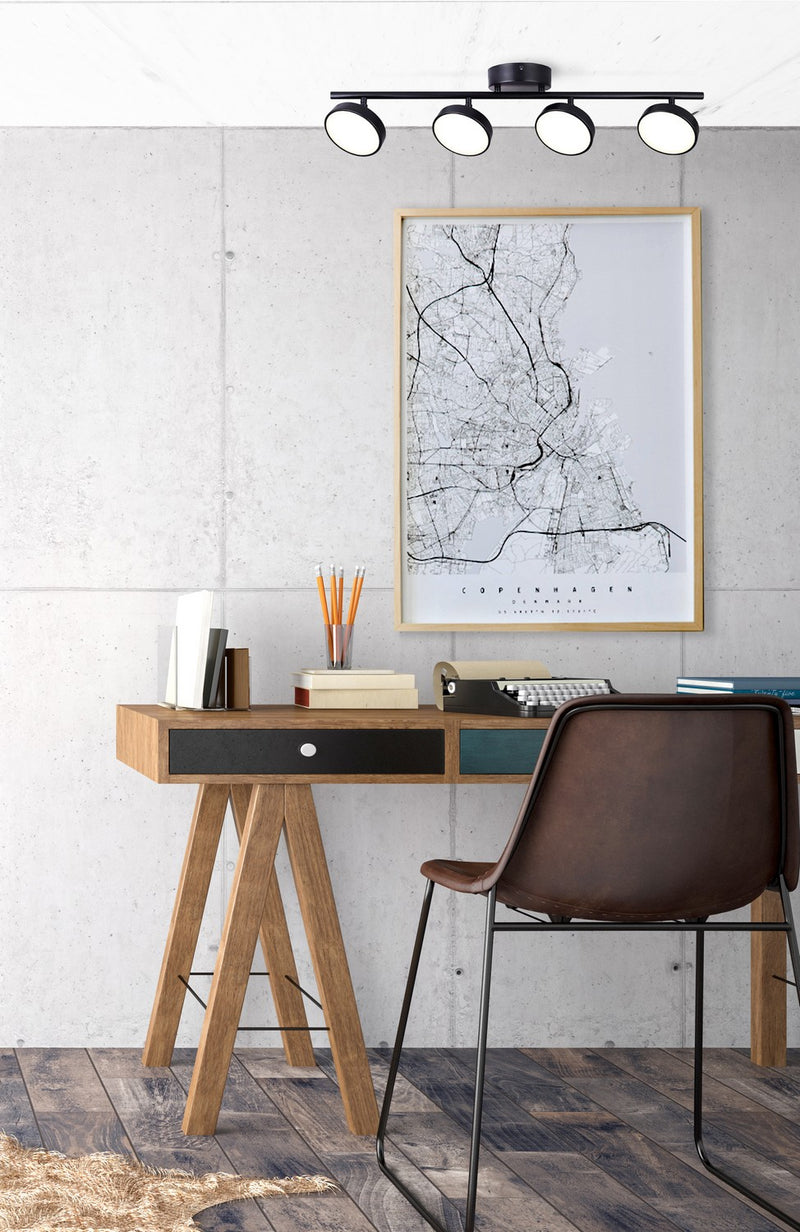 Canarm LT257A04BK LED Track Light, Black