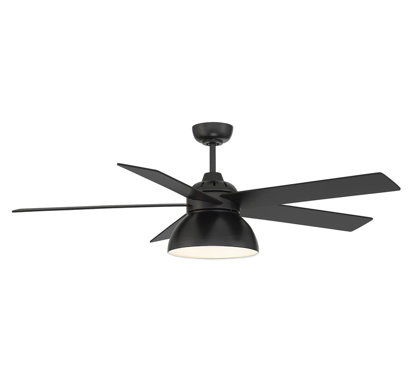 Meridian M2014MBK 52" Ceiling Fan, Matte Black