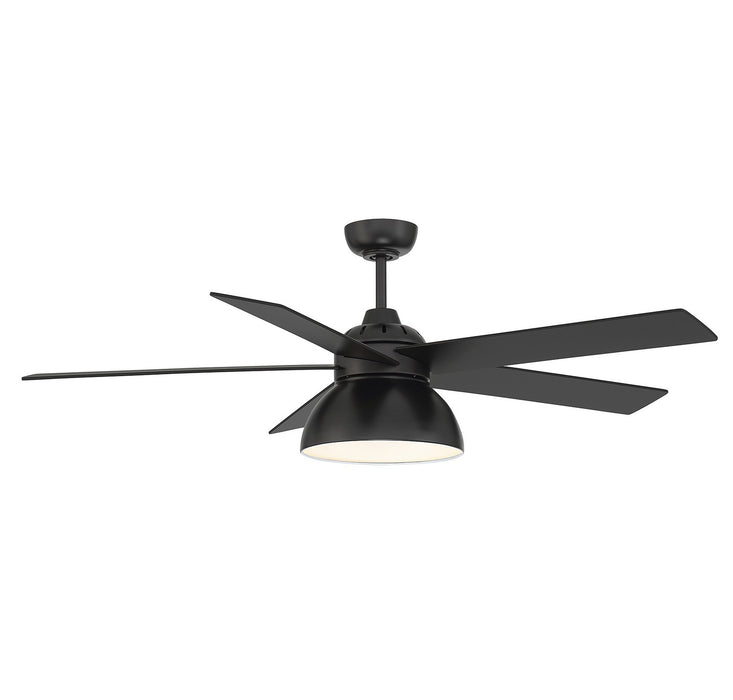 Meridian M2014MBK 52" Ceiling Fan, Matte Black