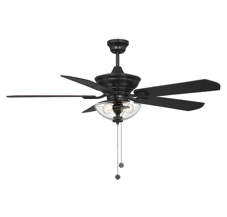 Meridian M2026MBKRV 52" Outdoor Ceiling Fan, Matte Black
