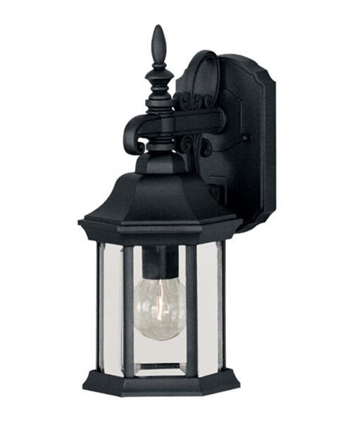 Meridian M50056BK One Light Outdoor Wall Sconce, Black