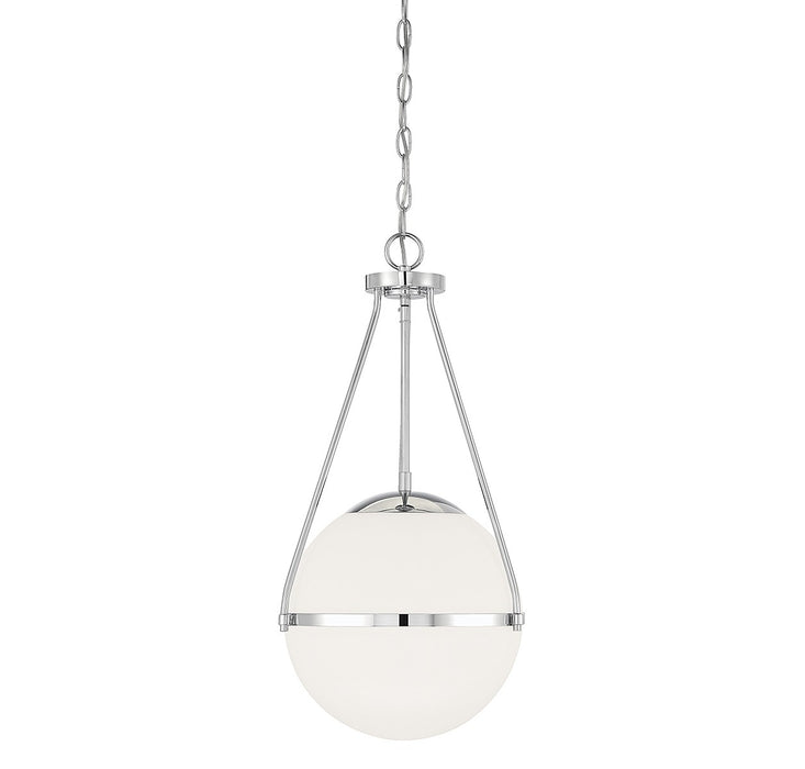 Meridian M7025CH One Light Pendant, Chrome