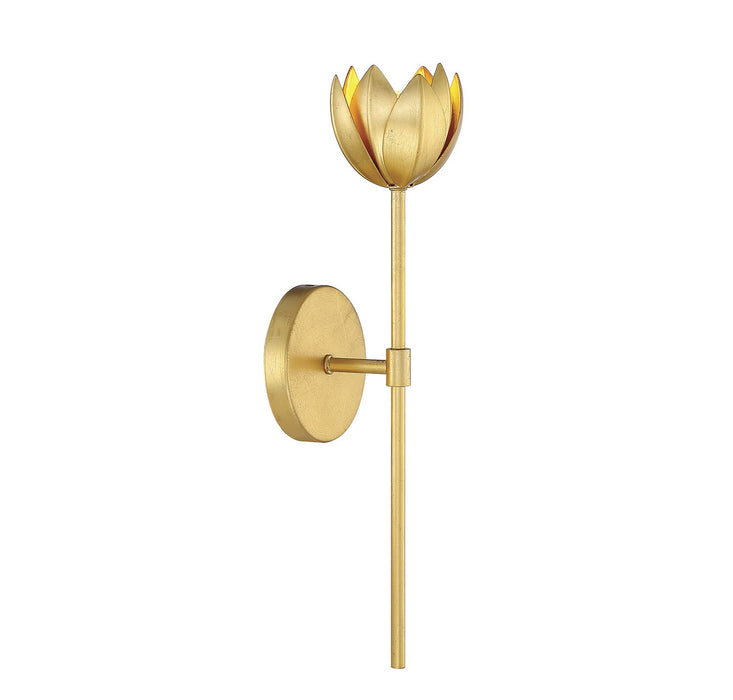 Meridian M90081TG One Light Wall Sconce, True Gold