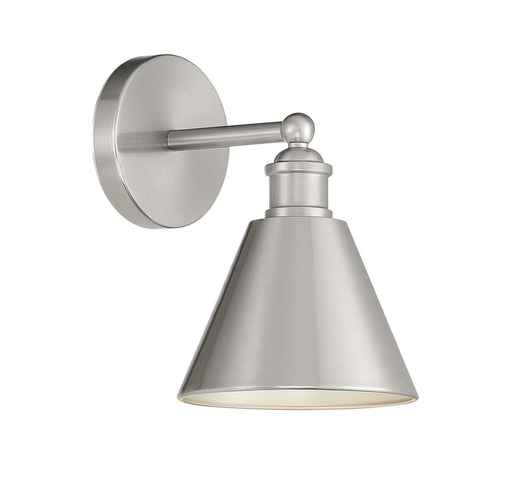 Meridian M90087BN One Light Wall Sconce, Brushed Nickel