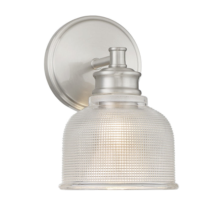 Meridian M90093BN One Light Wall Sconce, Brushed Nickel