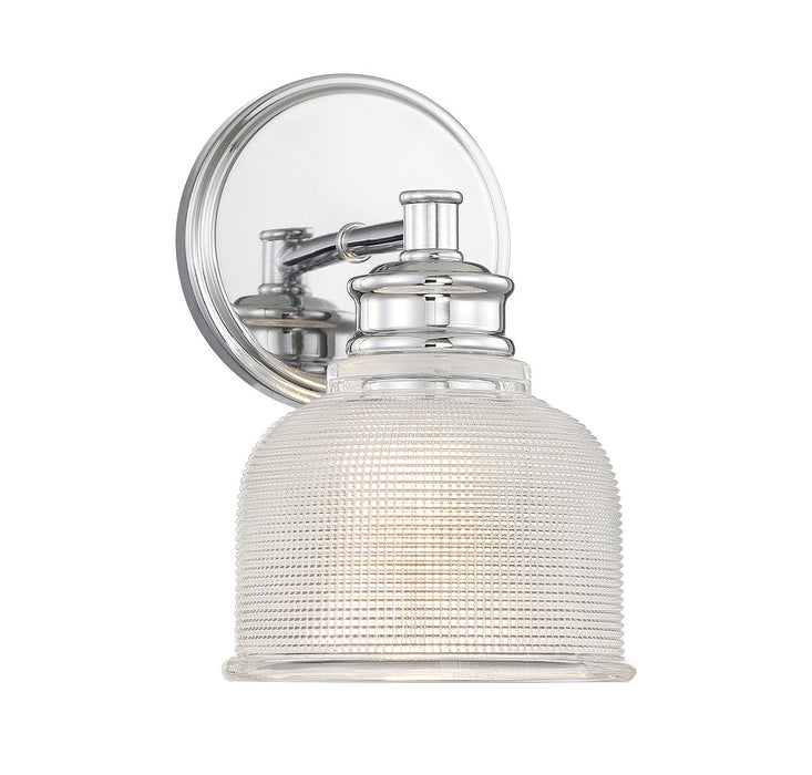Meridian M90093CH One Light Wall Sconce, Chrome