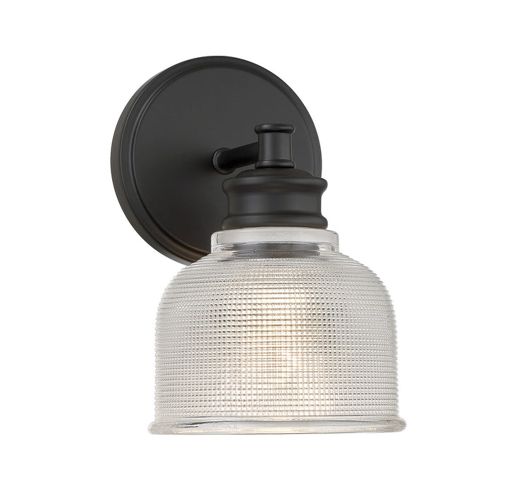 Meridian M90093MBK One Light Wall Sconce, Matte Black