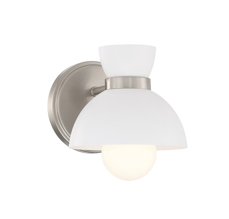 Meridian M90101BN One Light Wall Sconce, Brushed Nickel