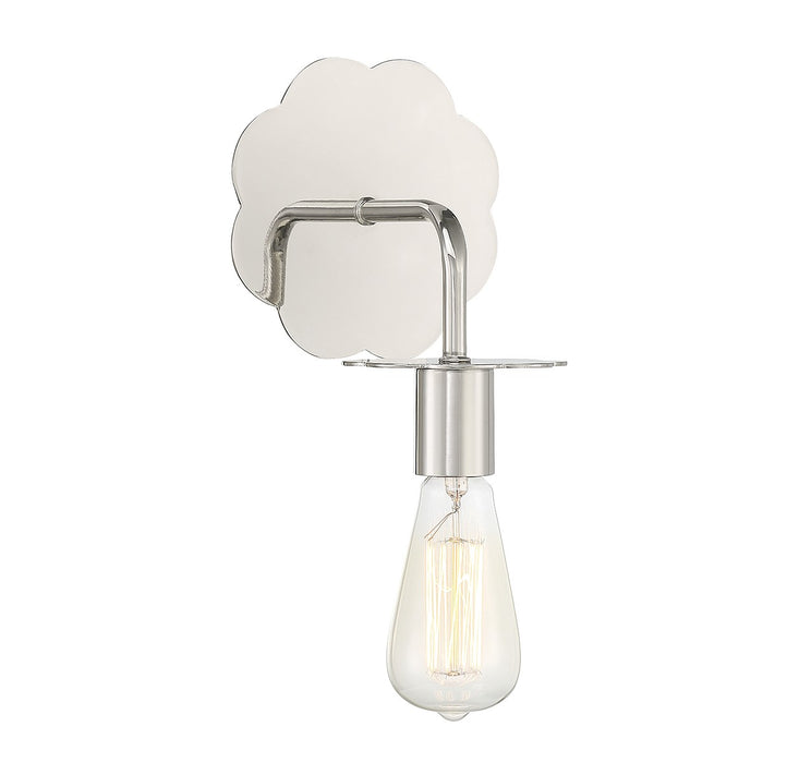 Meridian M90104PN One Light Wall Sconce, Polished Nickel