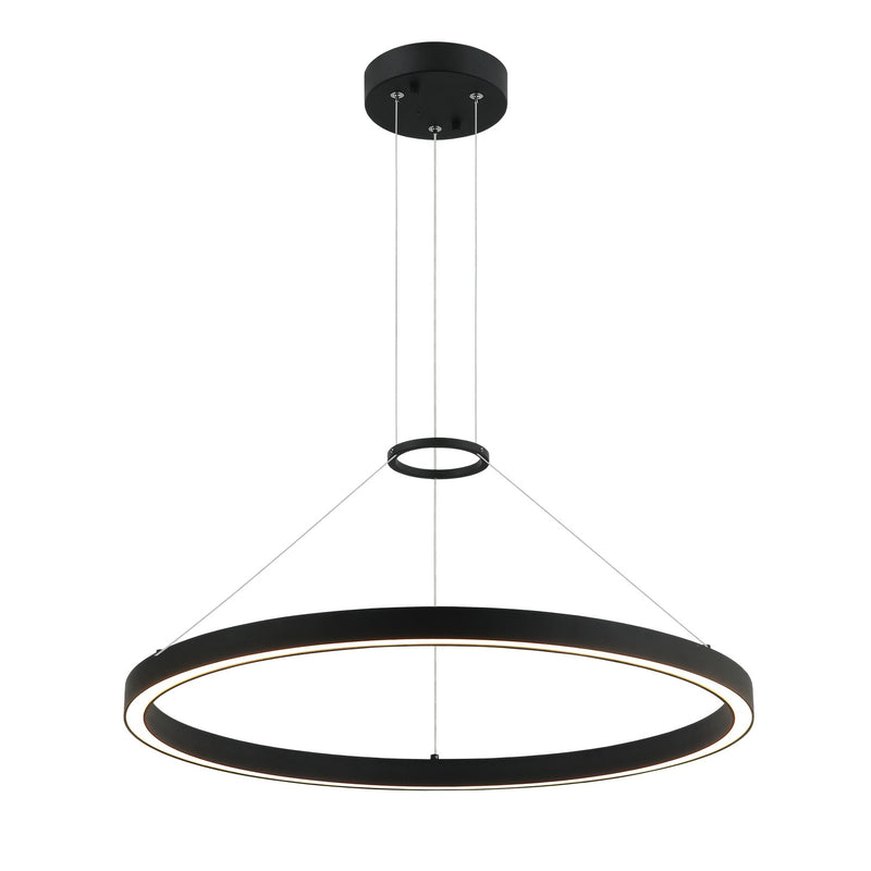 Matteo Lighting C30824MB LED Chandelier, Matte Black