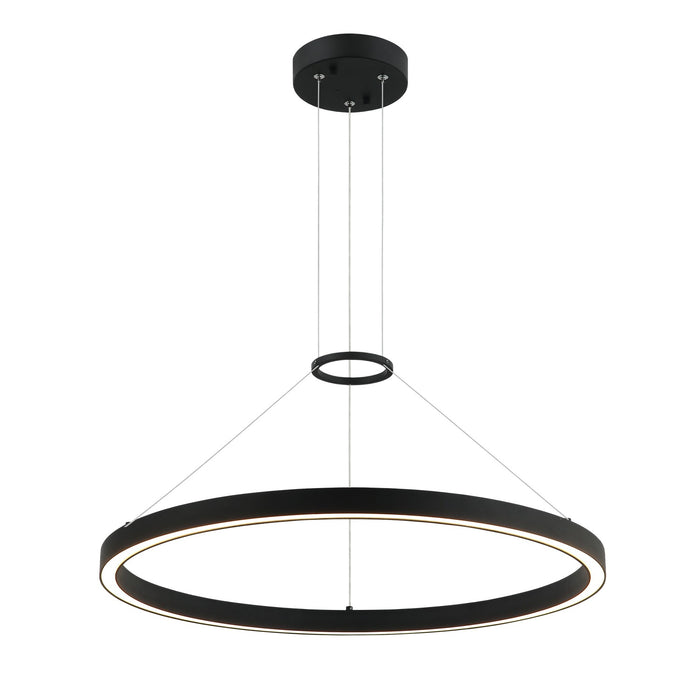 Matteo Lighting C30824MB LED Chandelier, Matte Black