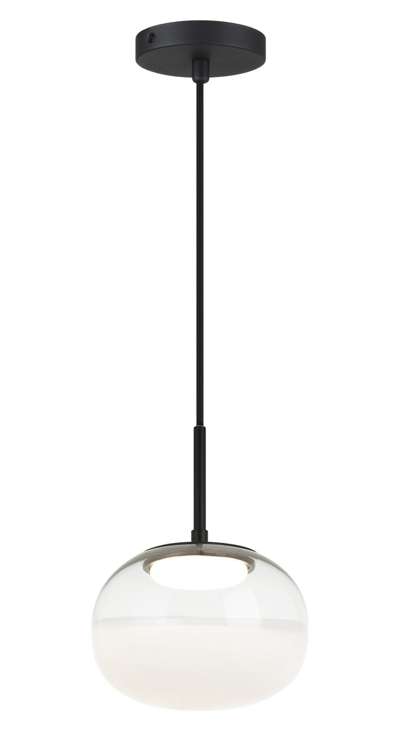 Matteo Lighting C60501MBWH LED Pendant, Matte Black