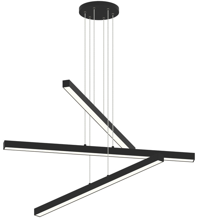 Matteo Lighting C80843MB LED Chandelier, Matte Black