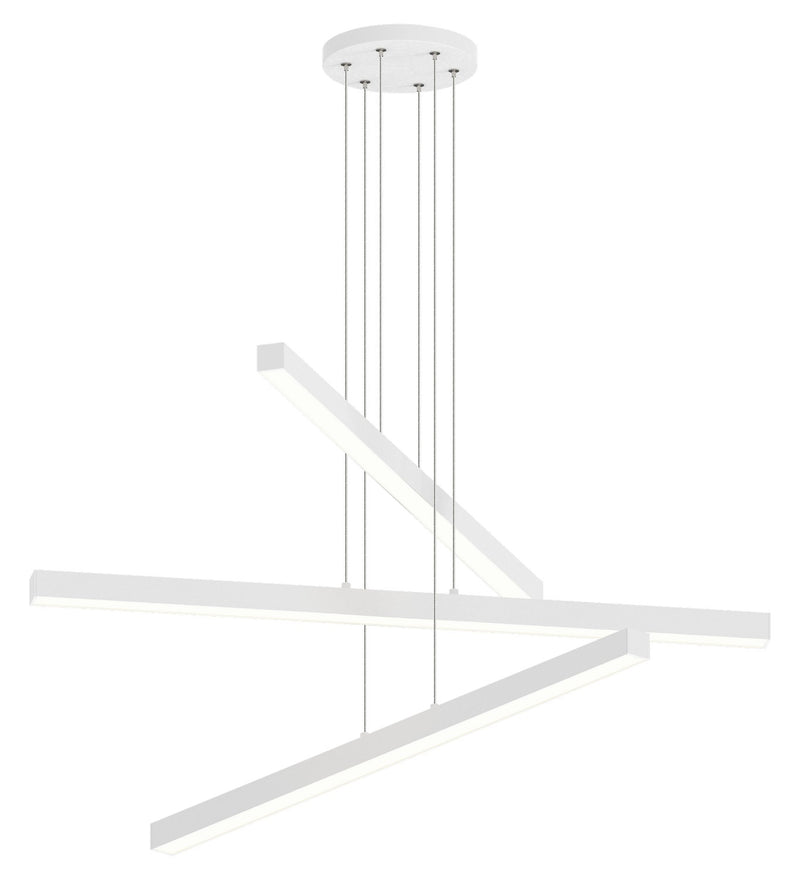 Matteo Lighting C80843MW LED Chandelier, Matte White