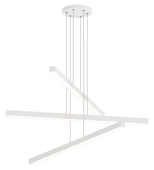 Matteo Lighting C80843MW LED Chandelier, Matte White
