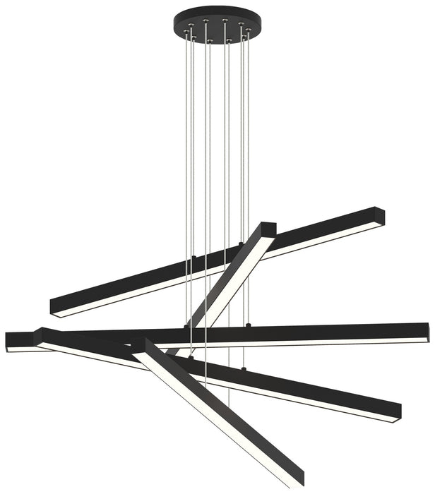 Matteo Lighting C80845MB LED Chandelier, Matte Black