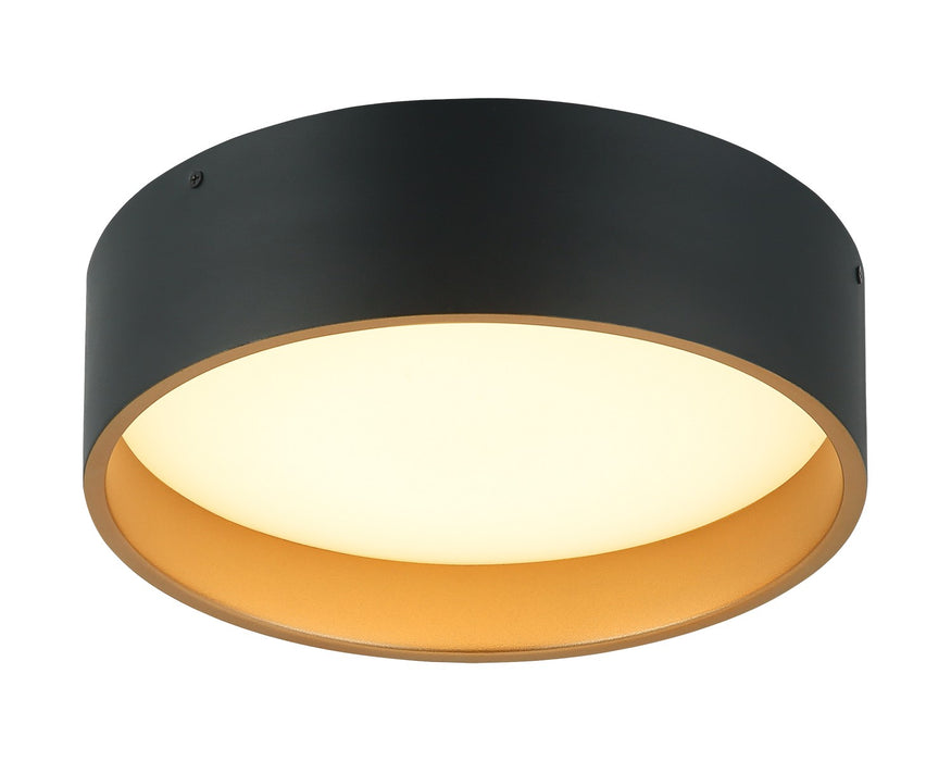 Matteo Lighting M10112MB LED Flush Mount, Matte Black