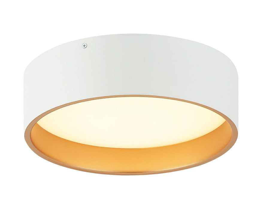 Matteo Lighting M10112MW LED Flush Mount, Matte White