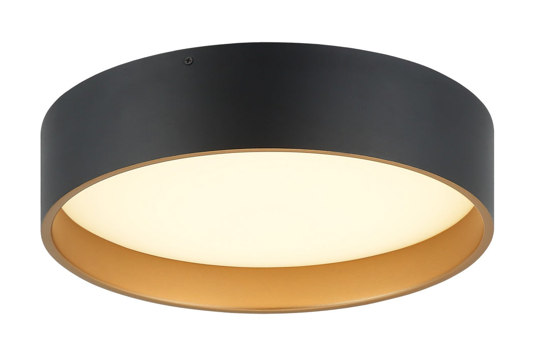 Matteo Lighting M10115MB LED Flush Mount, Matte Black