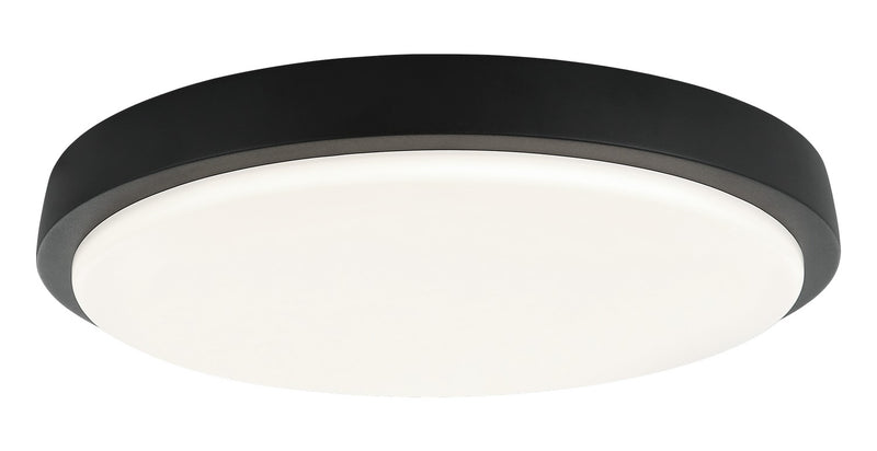 Matteo Lighting M16115MB LED Flush Mount, Matte Black