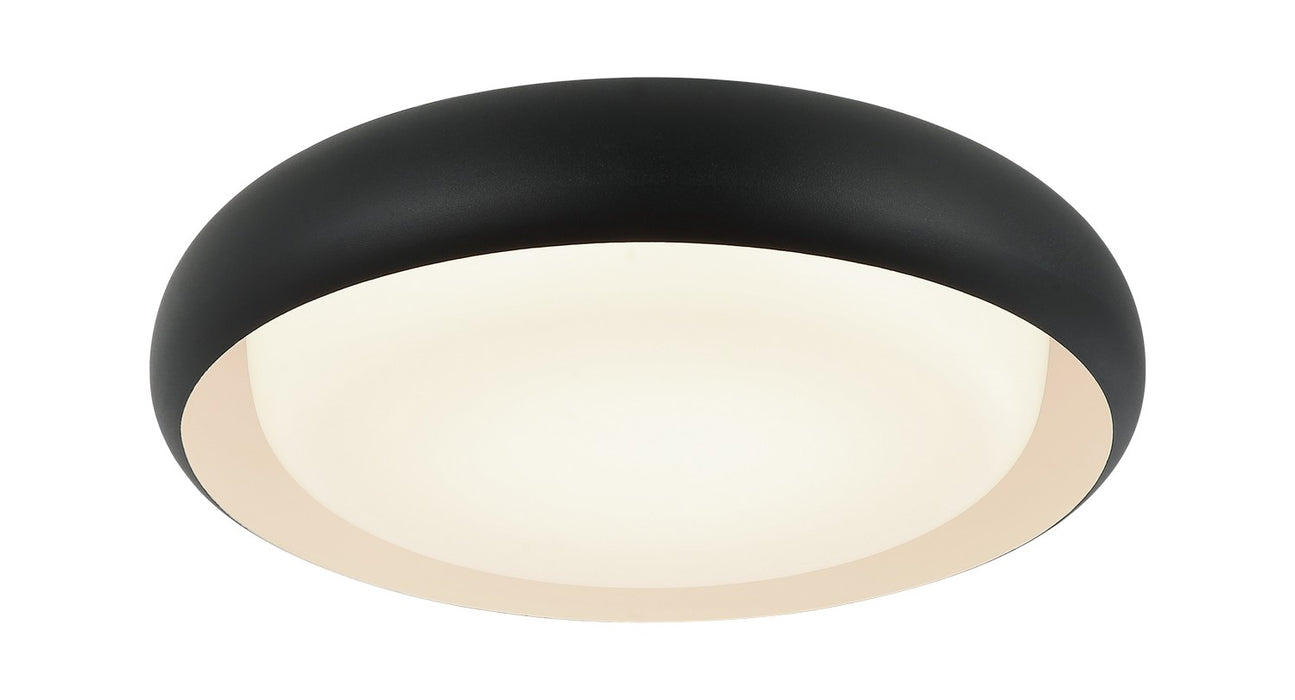 Matteo Lighting M16215MB LED Flush Mount, Matte Black