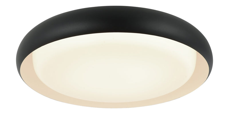 Matteo Lighting M16218MB LED Flush Mount, Matte Black