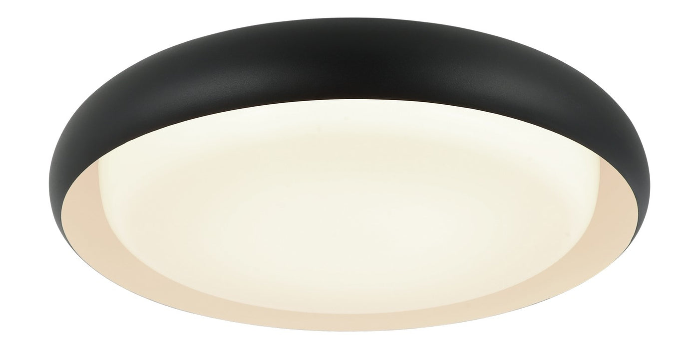 Matteo Lighting M16218MB LED Flush Mount, Matte Black