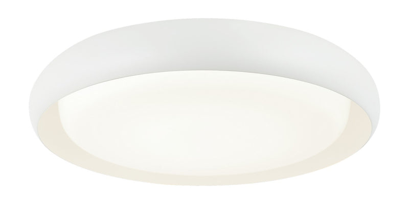 Matteo Lighting M16218MW LED Flush Mount, Matte White