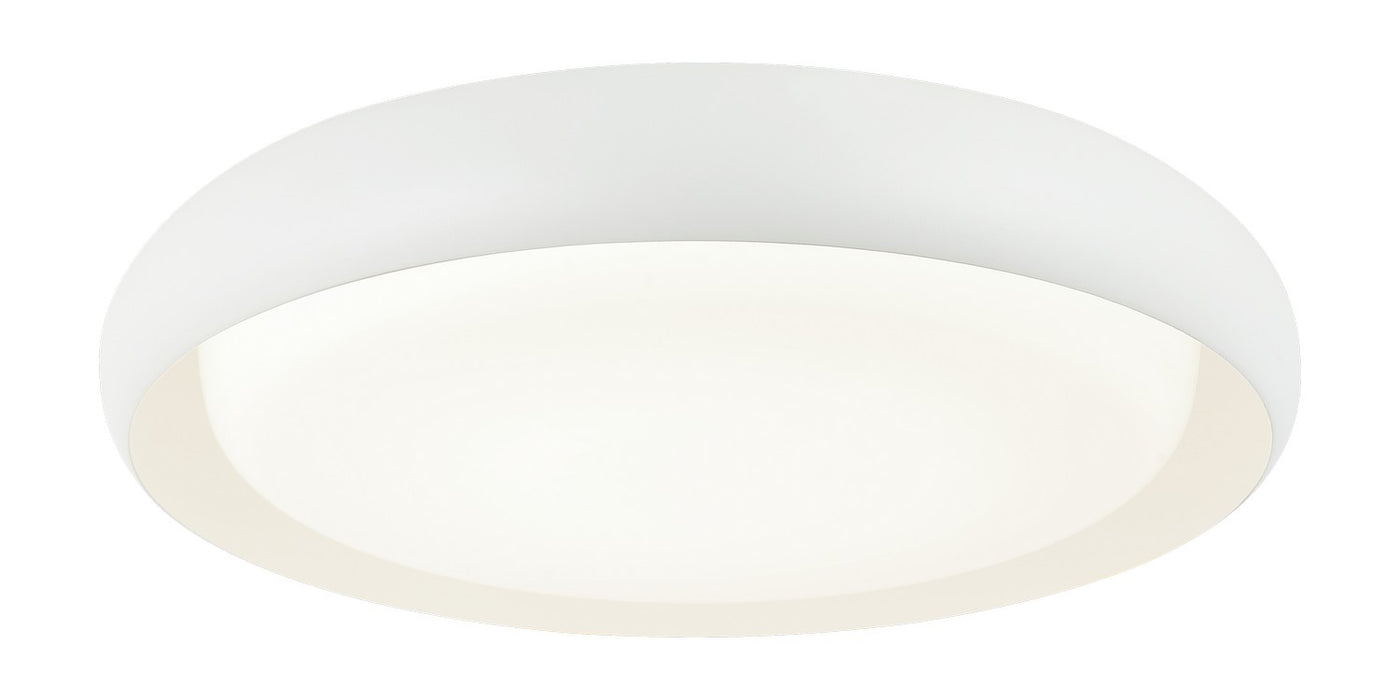 Matteo Lighting M16218MW LED Flush Mount, Matte White