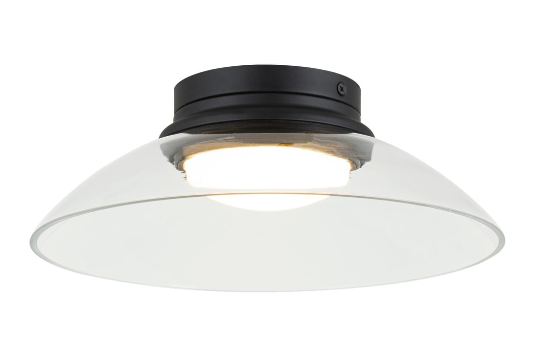 Matteo Lighting M16401MBCL LED Flush Mount, Matte Black