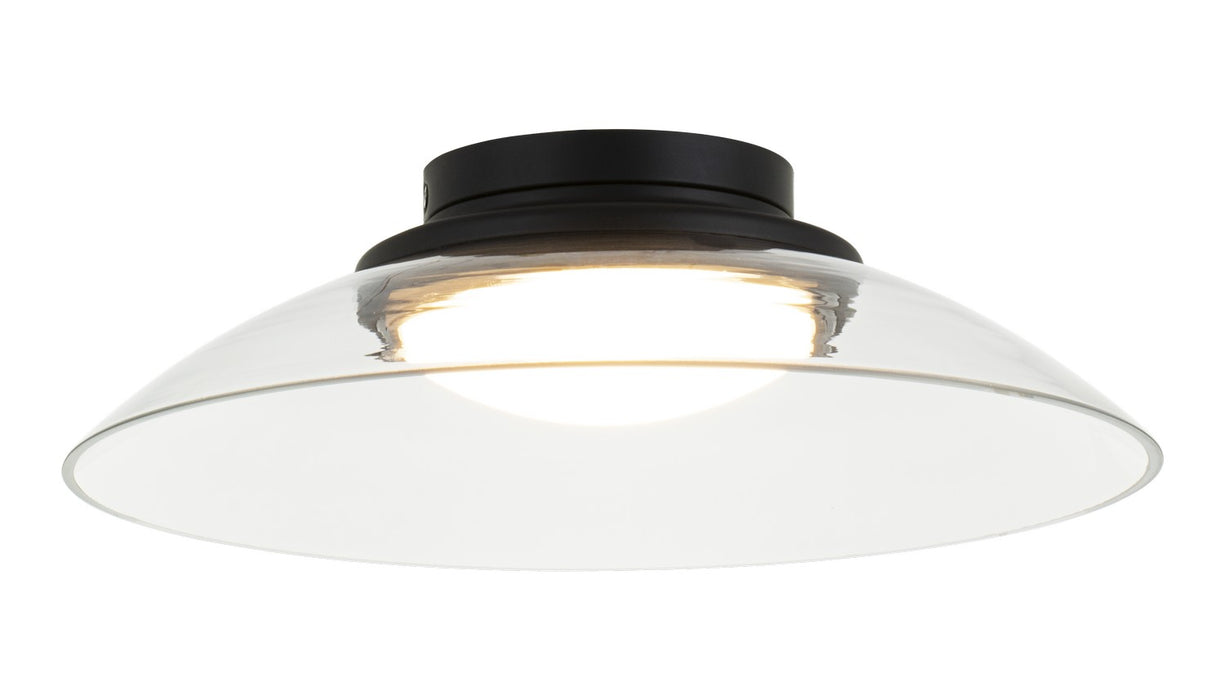 Matteo Lighting M16411MBCL LED Flush Mount, Matte Black