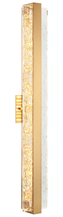Matteo Lighting S02032AG LED Vanity, Aged Gold Brass
