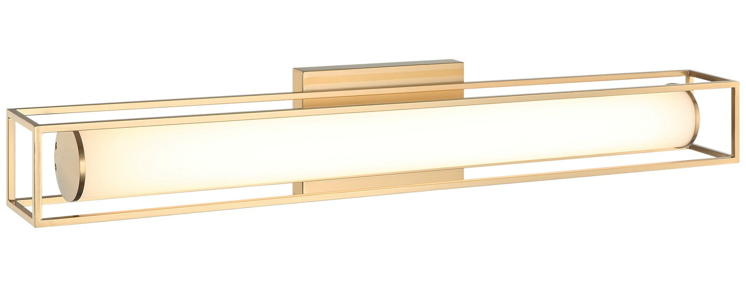 Matteo Lighting S02326AG LED Vanity, Aged Gold Brass