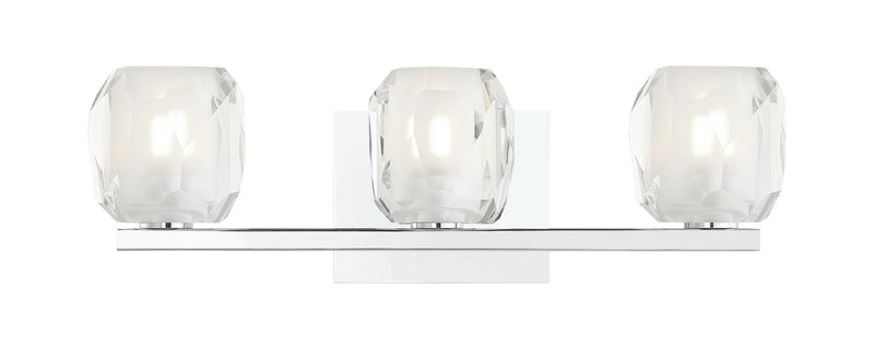 Matteo Lighting S04103CH Three Light Vanity, Chrome