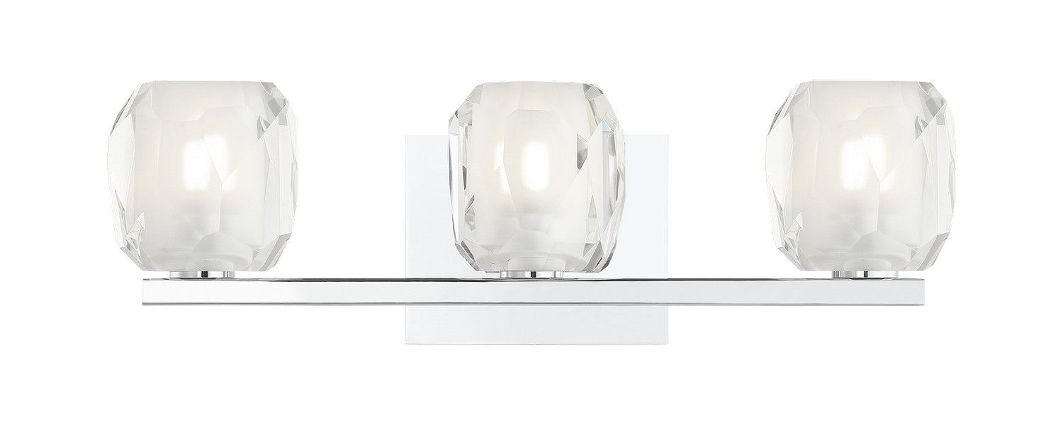 Matteo Lighting S04103CH Three Light Vanity, Chrome